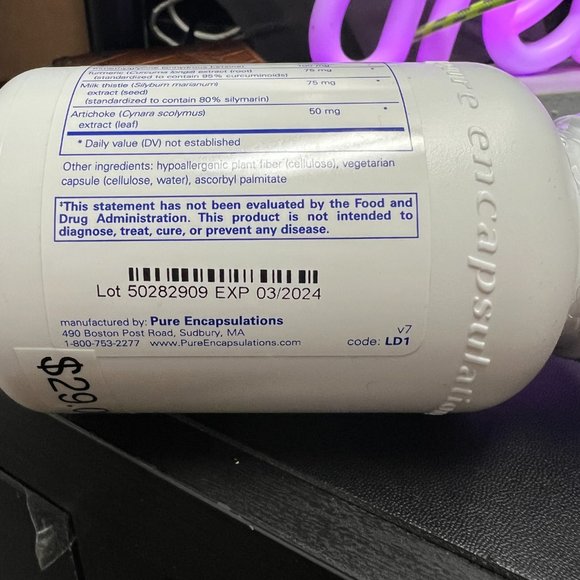 Pure encapsulation Lipotropic Detox - Picture 2 of 3